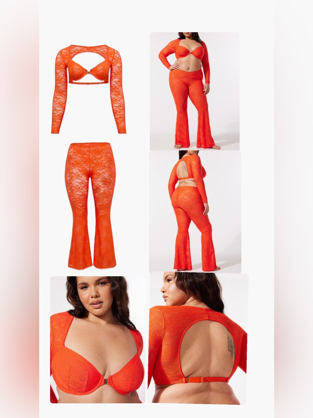 Savage X Fenty Lace Deux Bra & Legging
SET- Orange Hour